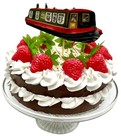 Canal Boat Cake Topper - Narrow Boat Cake Decoration WT38CT