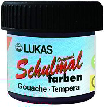 LUKAS K102060 Schulmalfarbe 18 ml, schwarz