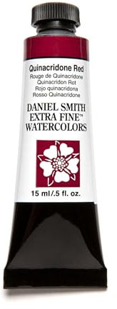 DANIEL SMITH Aquarelle extra fine 284600091 Tube de peinture 15 ml, quinacridone, rouge