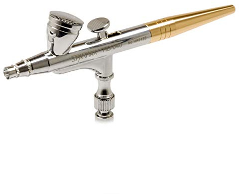 Sparmax HB-040 Airbrush Gun, Black, Handheld, Metal, Double Action, 0.4mm Nozzle, 2ml Paint Cup