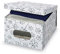 Domopak Vivir Caja de Almacenamiento de Vinilo Flexible Deja Blanca Modelo Grande