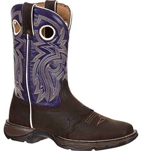 Durango Boots RD3576 Twilight´n Lace/Damen Westernreitstiefel Braun Türkis/Damenstiefel/Western Boots, Groesse:39 (7.5 US)