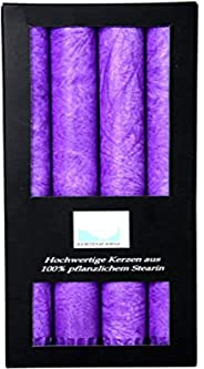 Kerzerman Stumpenkerzen für Kerzenhalter, Violett, 1