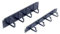 4 RING 19 Inch CABLE MANAGER - 1U, BLACK