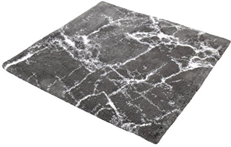 Kleine Wolke Como Badteppich, 100% Baumwolle, Platin, 60 x 60 cm