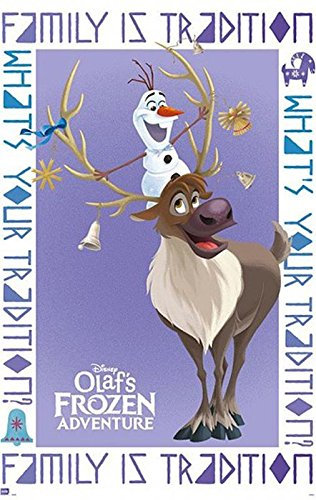 Disney Olaf's Frozen Adventure Poster Olaf & Sven (61cm x 91,5cm) + Ü-Poster