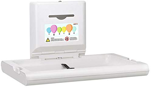 Mediclinics Baby Wandwickeltisch CP0016H horizontal Biocote®-Schutz Kunststoff weiß
