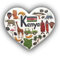 3D Kenia Kühlschrankmagnet in Herzform, Touristen-Souvenirs, Kunstharz, magnetische Aufkleber, Kühlschrankmagnet, Dekoration für Zuhause und Küche, Dekoration aus China (Kenia)
