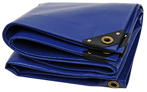 NEMAXX® Lona Protectora Premium Impermeable [300x500 cm]–Resistente a los Rayos UV [650 g/m²] Lona de PVC con Ojales,para Jardín,Techo y Construcción–Cubierta Resistente al Invierno – Azul – 15m²