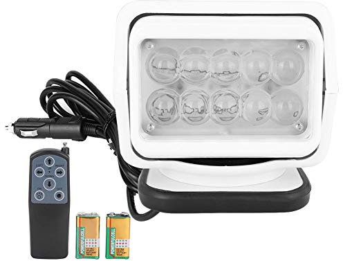 KIMISS H3 50W LED Blanc Télécommande Bateau Voiture Étanche Waterlight IP56 Projecteur de travail Projecteur Base magnétique Éclairage extérieur