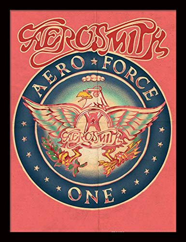 Aerosmith FP12799P-PL Gerahmtes Bild, 34,5 x 45,5 cm (Aero Force One), Mehrfarbig, 34,5 x 45,5 x 1,5 cm