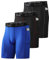 Runhit 3er Pack Herren Kompressionsshorts Mit Tasche - Base Layer Sport Unterhosen Funktionsunterwäsche Tight Kompressionshose Kurz Laufunterwäsche Radlerhose S