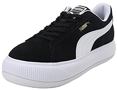 Puma Damen Suede Mayu Leichtathletik-Schuh, schwarz/weiß Black White, 37 EU