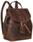 STILORD 'Allison' Rucksack Damen Modern Leder Vintage Daypack Klein Cityrucksack Rucksackhandtasche für Shopping Arbeit Reisen Echtleder, Farbe:kansas - braun