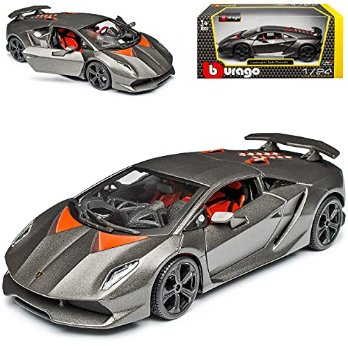 Lamborgihini Sesto Elemento Grau Coupe 1/24 Burago Modell Auto