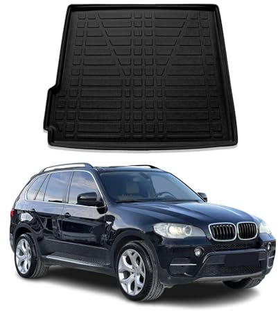 Kofferraumwanne Laderaumwanne für BMW X5 E70 2006-2013 Gummi TPE Schwarz