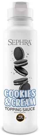 Sephra Sauce pour garniture de dessert Cookies & Cream 1 kg