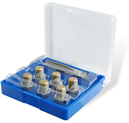 CCLIFE 13tlg Ölablassschraube Reparatur Satz M13 x 1,5 mm Gewinde Reparatu Reparatursatz für Ölablassschraube