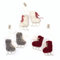 Én Gry & Sif Schlittschuh-Anhänger I süße Weihnachtsanhänger, handgemachte Weihnachtsdeko, Winterdeko aus Filz, fair-Trade Weihnachtsbaumschmuck, Weihnachtsdekoration, 3er Set