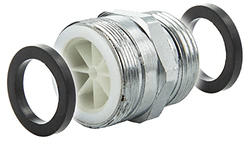 tecuro Aufnahme Adapter Übergangsstück M28 x 1 AG mit Strahlregler x 3/4 Zoll AG, MS hochglanzverchromt - 20098-D