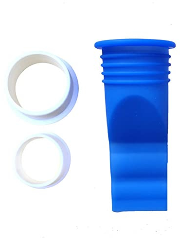 Shower Floor Drain Backflow Preventer, Waterless Trap Seal with 2 Reducing Ring, Silicone Sewer Pipe Seal Ring One Way Drain Valve Sewer Core