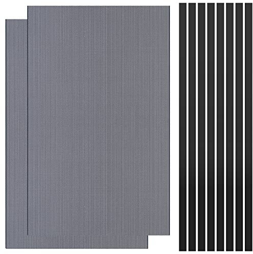 400 x 300 mm Fan Dust Filter, Aicharynic 2 Pieces PC Case Dust Mesh Filter Dust Protection Filter Cover PVC DIY PC Case Dustproof with Magnetic Strip for Computer/PC Case