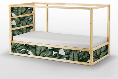 Coloray Sticker-Set Mit Stufen Bett Kura Aufkleber-Set Aufkleber Für Kinder - Tropenblätter