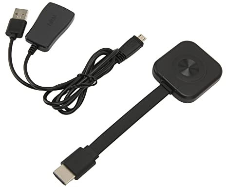 Dongle de Pantalla Inalámbrico, 1080P 60Hz HD, Plug and Play, Sin Latencia y Congelación, Adaptador de Pantalla WiFi Treaming para Video/Audio Desde Computadora Portátil, Teléfono a Pantalla Grande