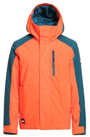 Quiksilver Mission Block - Funktionelle Schneejacke für Jungs 4-16 Orange