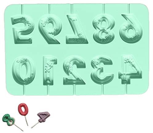 Molde de Silicona para números, Molde de Vela de número de Feliz cumpleaños, moldes de decoración de Magdalenas de Chocolate para graduación, Suministros de Fiesta, decoración de Pasteles