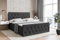 ALTDECOR Boxspringbett mit Matratze und Lattenrost, Boxbett, Fußteil, Topper, Polsterbett mit Bettkasten, Bett mit Stauraum H3-Matratze, Doppelbett, Springboxbett - Amay - 200x200 - Schwarz Samt