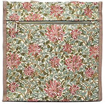 Signare Gobelin Schultertasche Einkaufstasche für Damen mit Blumenmuster (Geißblatt)