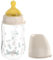 nip – Weithalsflasche | Babyflasche mit Ventil für optimalen Lufteinstrom und zwei Naturkautschuk-Trinksauger. Stillfreundliche Babyflasche aus robustem Material | Gr. S & M, 260ml, Beige