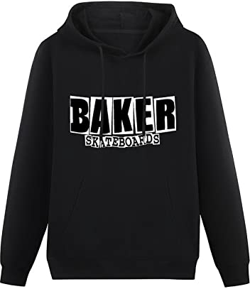 CoByda Baker Skateboards Men's Black Hooded Unisex Sweatshirt XXL