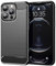 Jhxtech Case for iPhone 13 Pro Max Case, Apple 13 Pro Max Case, Ultra Slim Phone Cover with Shock-Absorption Carbon Fiber TPU Rubber Protective Cases for Apple iPhone 13 Pro Max Black