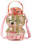 Lpitoy 1000ml Botella De Agua En Forma De Oso Kawaii Grande con Paja Y Correa Linda Botella De Bebidas Portátiles Portátiles para Deportes Diarios Que Funcionan