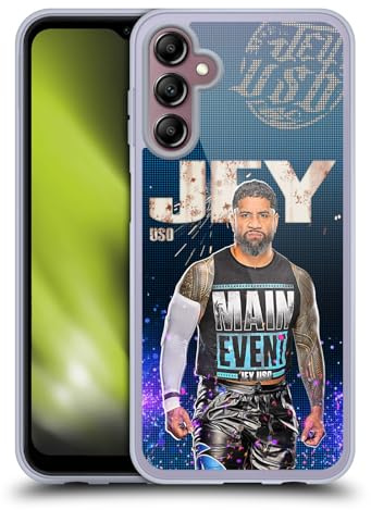 Head Case Designs Offizielle WWE Portrait Jey USO Soft Gel Handyhülle Hülle kompatibel mit Samsung Galaxy A14 5G