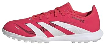 adidas League Predator Turf Soccer Soccer Shoes for Children, Unisex, Lucid Red/White/Black, 22.0 cm