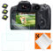 K&F Concept 3PCS Protezione Pellicola per Canon EOS R6 Mark II R6 R7, Vetro Temperato Protettore Schermo 0,3 mm Durezza 9H con 3 pcs Coperture di Hot Shoe, un Panno Pulizia