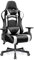 OneGame Gaming Chair, Ergonomischer Computerstuhl, Höhenverstellbarer Game Chair, Racing Style Gamer Stuhl mit Kopfstütze und Lendenwirbelstütze, Schwarzweiß