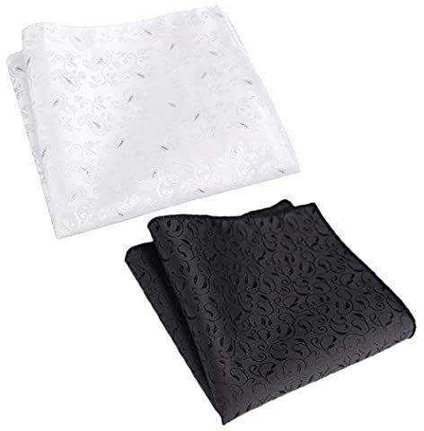 Einstecktuch-Set im Vintage-Stil, dekorativ, einfarbig, 2-teilig, weiche Seide, modisches Einstecktuch für Herren, Einheitsgröße, Wolle, Ohne Edelstein