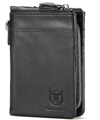 AdirMi Geldbörse Herren RFID Schutz Echtem Leder Geldbeutel Vertikale mit 15 Kartenschlitz, Portmonee Wallet Brieftasche Männer Portmonaise,Black