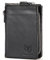 AdirMi Geldbörse Herren RFID Schutz Echtem Leder Geldbeutel Vertikale mit 15 Kartenschlitz, Portmonee Wallet Brieftasche Männer Portmonaise,Black