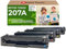 [Mit Original-Chip | wiederverwendet] Reton Toner - Multipack- kompatibel für 207A 207X W2210A W2211A W2212A W2213A für HP Color Laserjet Pro MFP M255dw M255nw M282nw M283fdn M283fdw