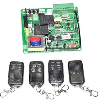 Abridor automático de puertas, 230 VCA o 110 V normalmente abierto abridor de puerta corredera Placa de circuito del motor Tarjetas Placa de circuito de control Placa base (control remoto opcional) pa