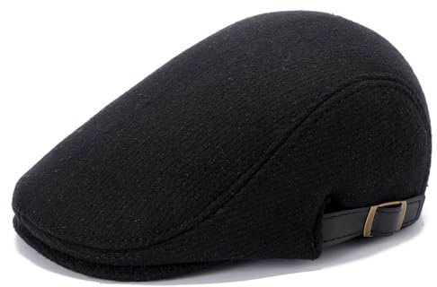 SAKTHIVEL Schiebermütze Herren Schirmmütze Baskenmütze Barett Cap, Newsboy Driving Cabbie Flatcap Herbst Winter