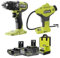 Perceuse-visseuse à percussion RYOBI 18V One+ Brushless - Batteries 2,0 et 4,0Ah - Chargeur - Compresseur OFFERT