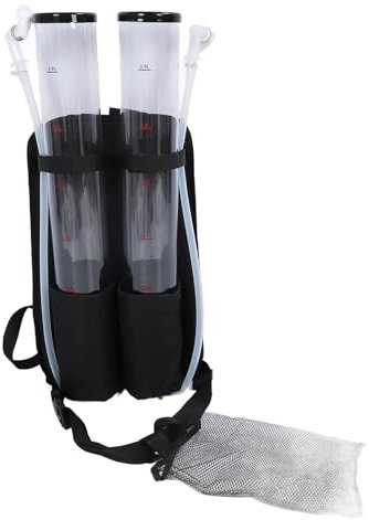 Backpack Drink Dispenser, Dual 3L Tanks Customizable Mixing Padded Design Portable for Bar Xmas Parties Birthdays Camping with Ice Cooler for Wine Beer