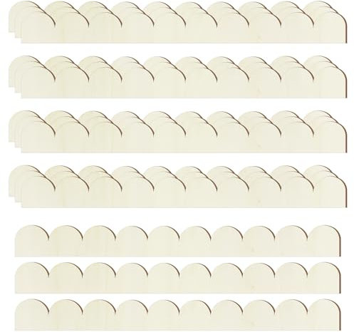 15 Stück unlackierte Holzleisten mit Wellenkante, 40 x 4 cm Zierleisten, Scalloped Gewellter Rand für Pinnwände, Wände, Schreibtische – DIY Dekorative Holzleiste für Wohnzimmer, Klassenzimmer