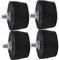 FOYTOKI Heavy Duty Air Compressor Rubber Pad Easy to Install for Generators Mounting Feet